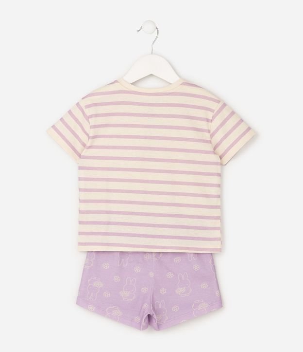 Pijama Infantil en Algodón Miffy Estampado - Talle 2 a 6 años 2