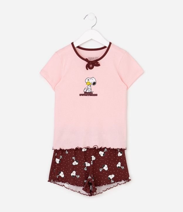 Conjunto Pijama Infantil Rib Estampado - Talle 5 a 14 años