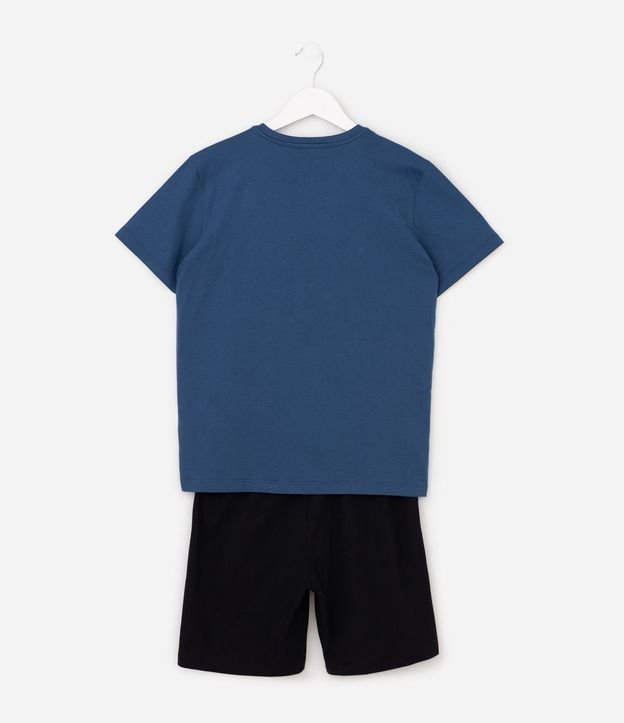 Pijama Infantil en Algodón Sonic Estampa de Personaje Talle 5 a 14 años 2