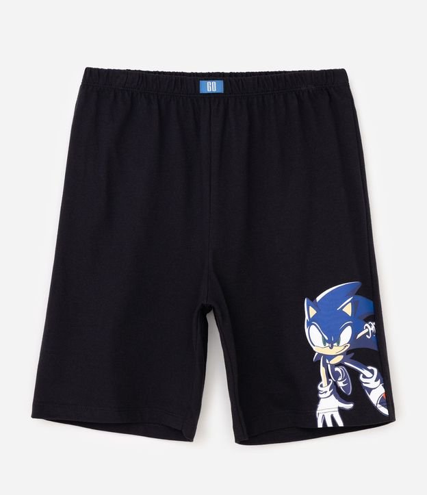 Pijama Infantil en Algodón Sonic Estampa de Personaje Talle 5 a 14 años 3