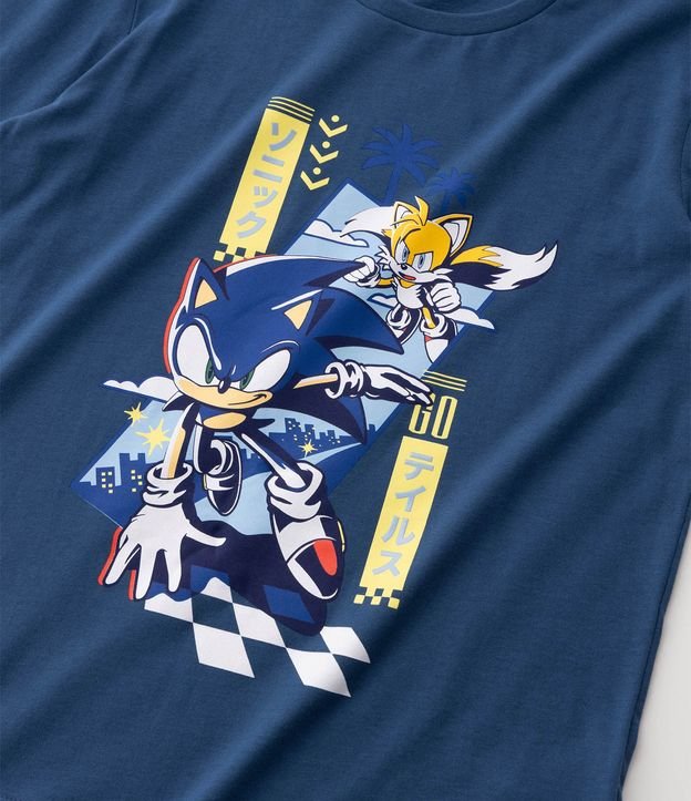 Pijama Infantil en Algodón Sonic Estampa de Personaje Talle 5 a 14 años 4