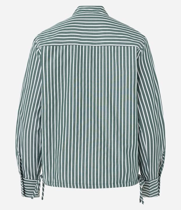 Camisa en Tricolina con Estampa Rayada 6