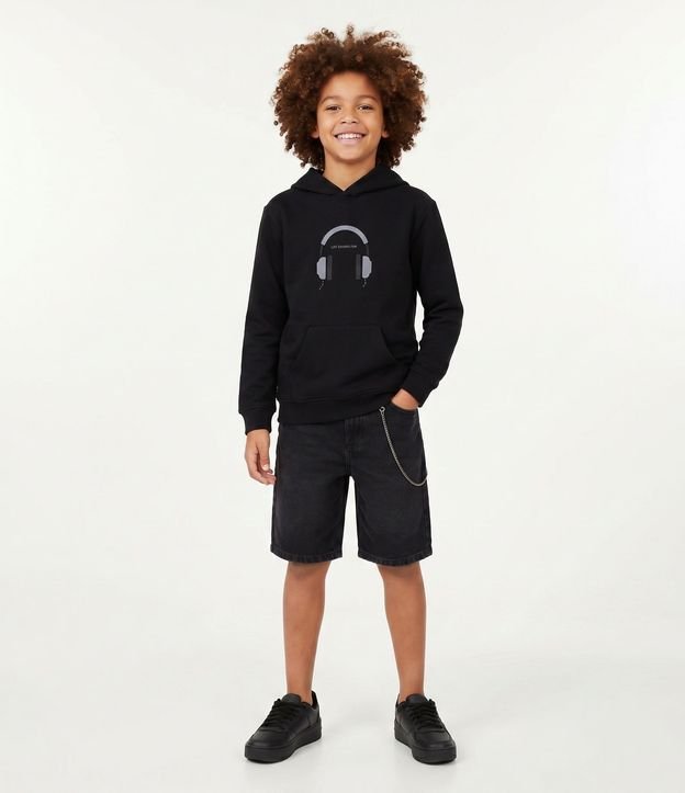 Bermuda Baggy Infantil con Cadena Desmontable – Talle 5 a 16 años