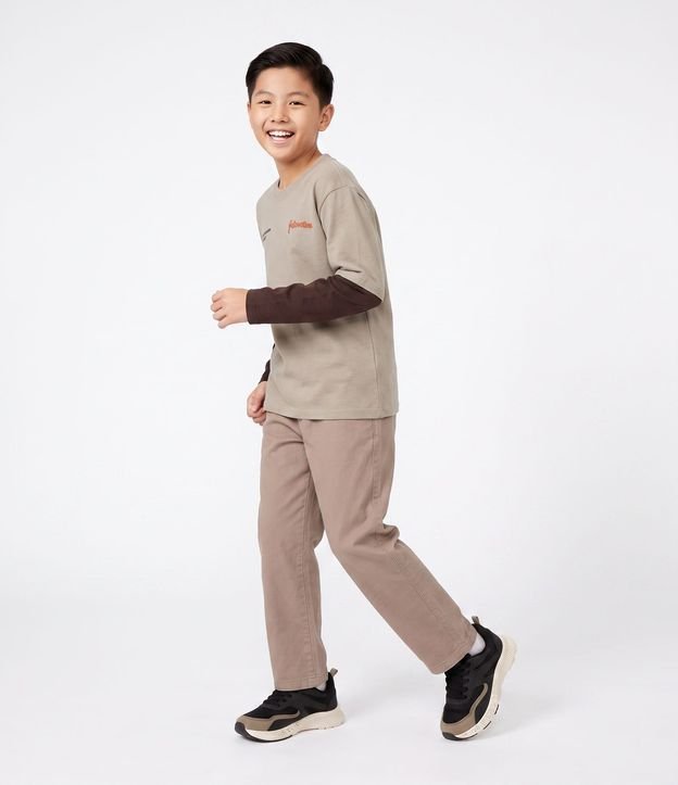 Pantalón Baggy Infantil en Sarga - Talle 5 a 14 años 2