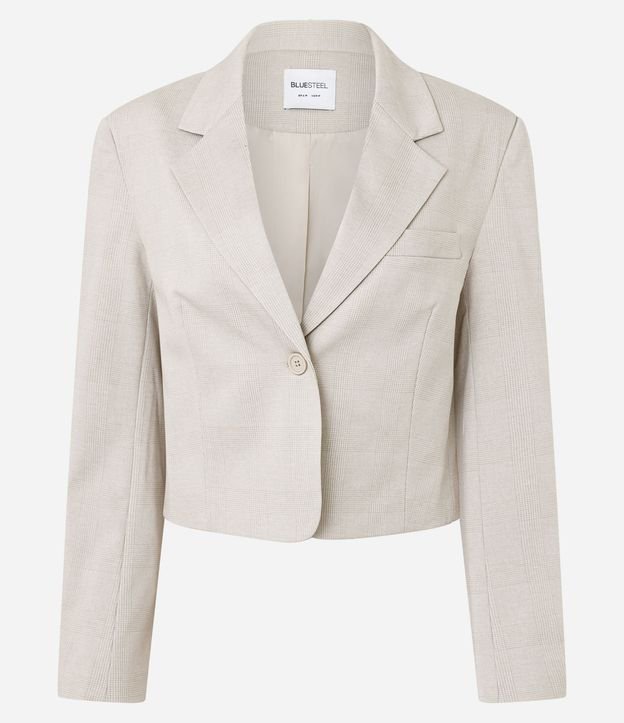 Blazer Boxy Cropped Sastre de Cuadros 5