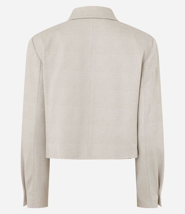 Blazer Boxy Cropped Sastre de Cuadros 6