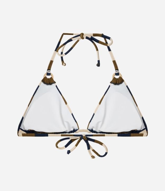 Bikini Top Triangular Fruncido en Microfibra Texturizada 6