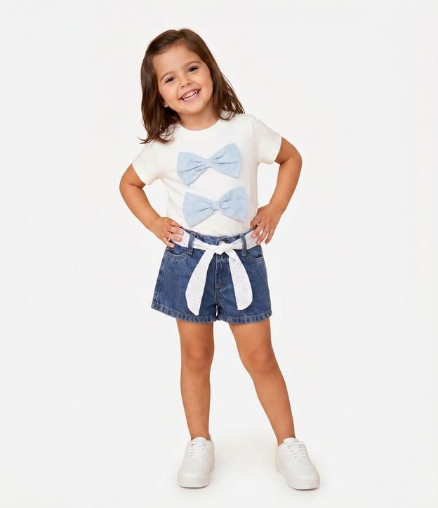 Short Infantil en Jeans con Cinturón – Talle 1 a 6 años