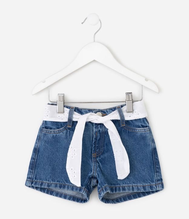 Short Infantil en Jeans con Cinturón – Talle 1 a 6 años 2