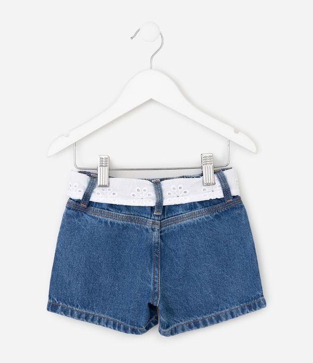Short Infantil en Jeans con Cinturón – Talle 1 a 6 años 3