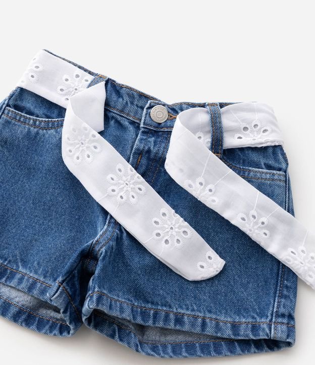 Short Infantil en Jeans con Cinturón – Talle 1 a 6 años 5
