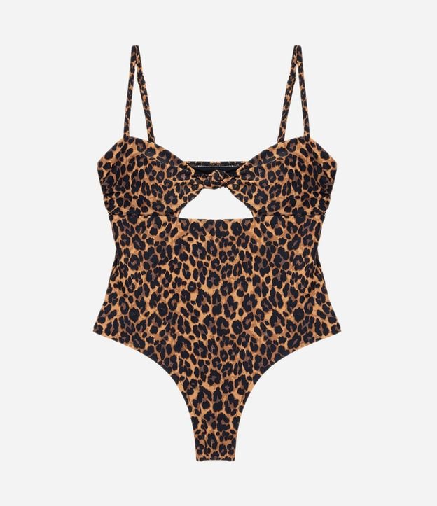Malla con Estampado Animal Print y Abertura Delantero 4