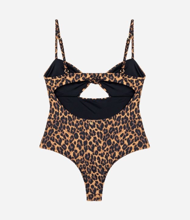 Malla con Estampado Animal Print y Abertura Delantero 5
