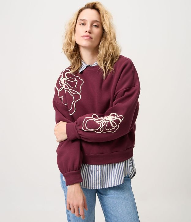 Saco Regular en Algodón con Bordado Floral 1