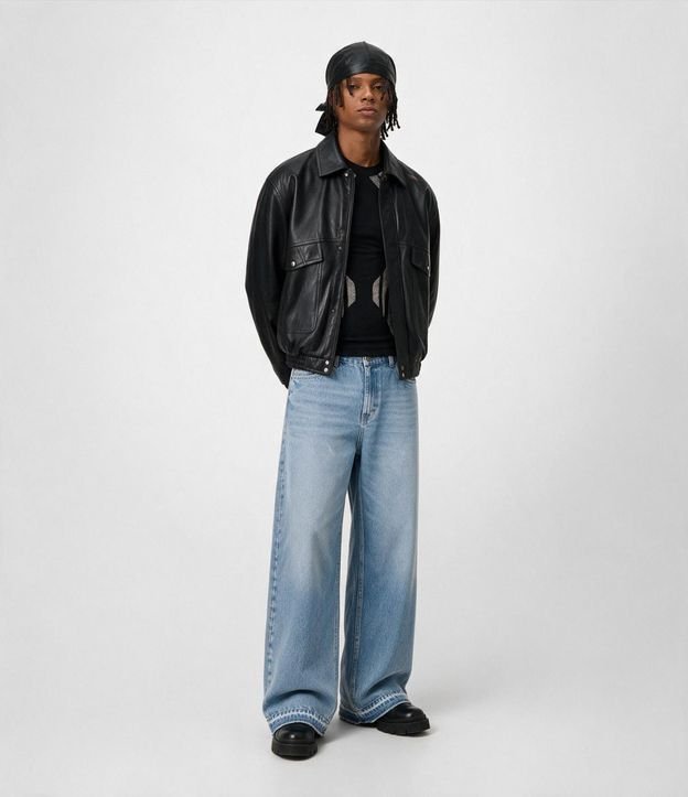 Pantalón Super Baggy en Jeans con Terminación Deshilachada 7