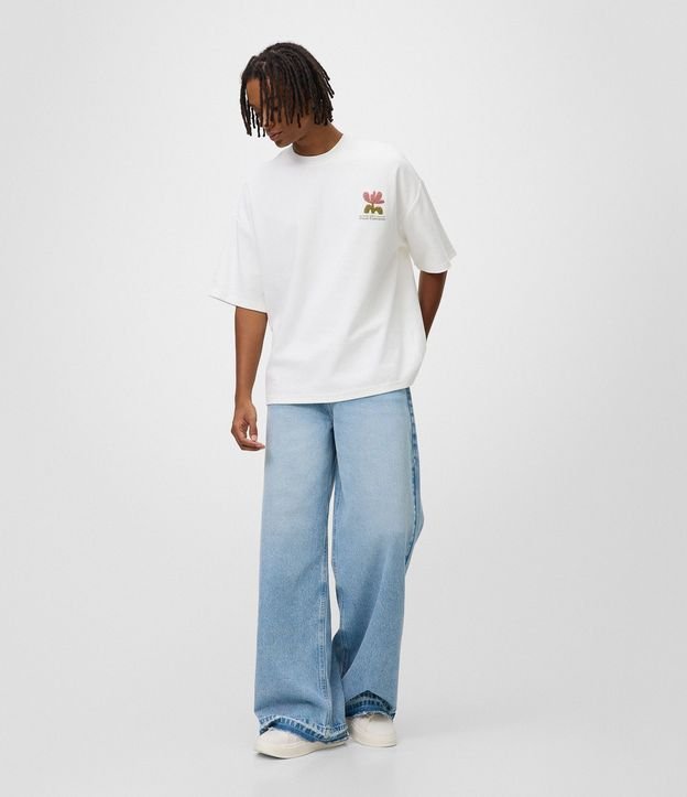 Pantalón Super Baggy en Jeans con Terminación Deshilachada 4