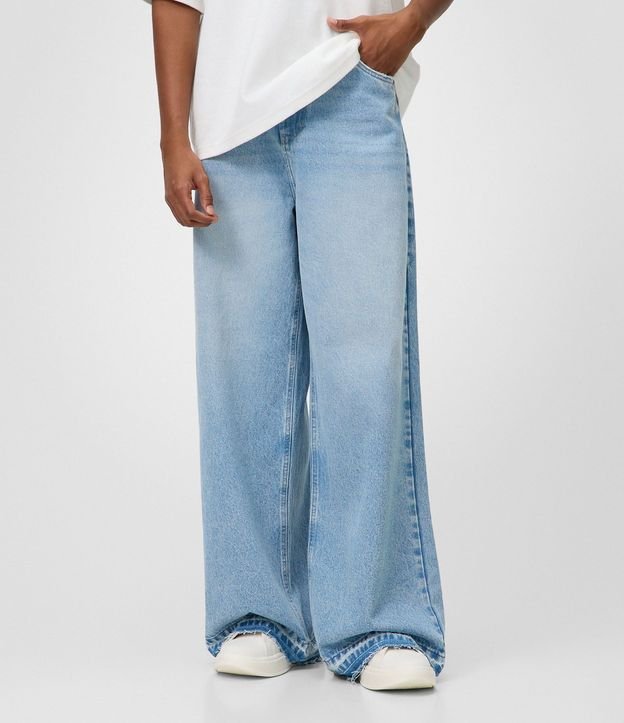 Pantalón Super Baggy en Jeans con Terminación Deshilachada 5