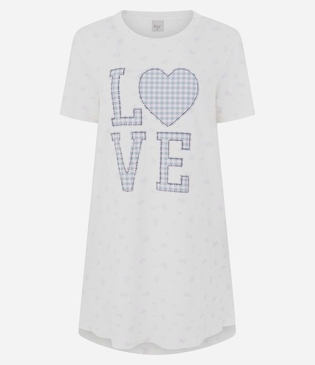 Camisón Corta en Viscolycra con Lettering Love 4