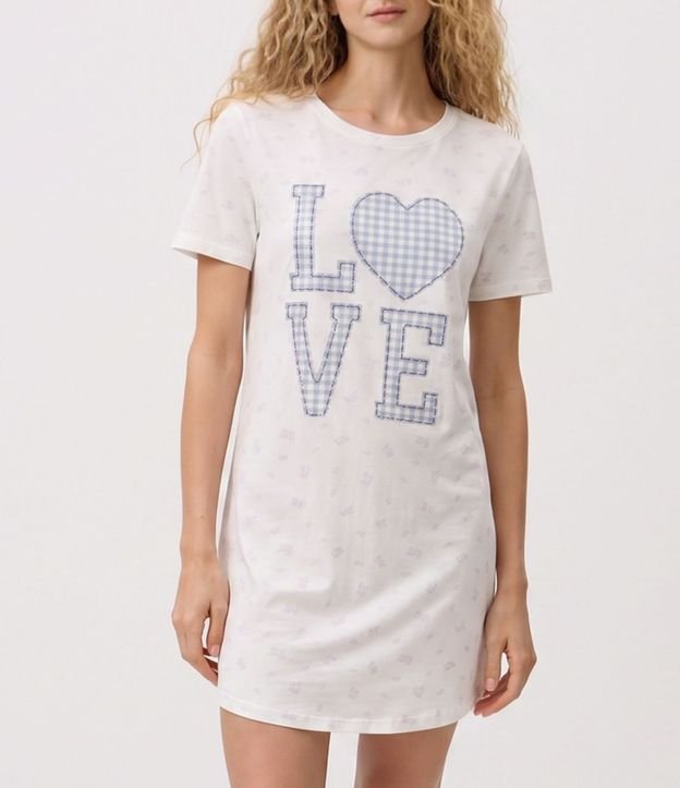 Camisón Corta en Viscolycra con Lettering Love 2