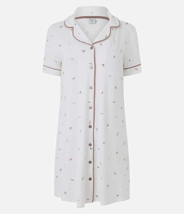 Camisón Americana en Viscolycra con Estampa Floral 4
