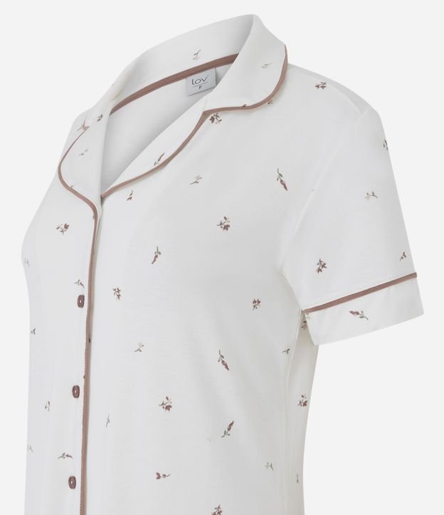 Camisón Americana en Viscolycra con Estampa Floral 5