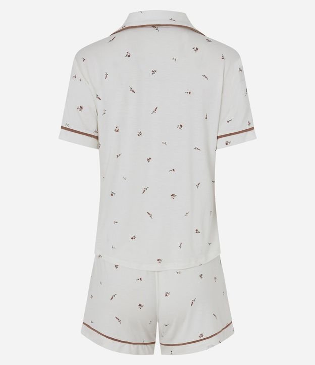 Pijama Corto Americano en Viscolycra con Estampado Floral 9