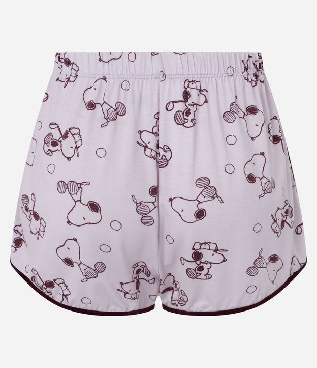 Short de Pijama en Viscolycra con Estampa de Snoopy 2