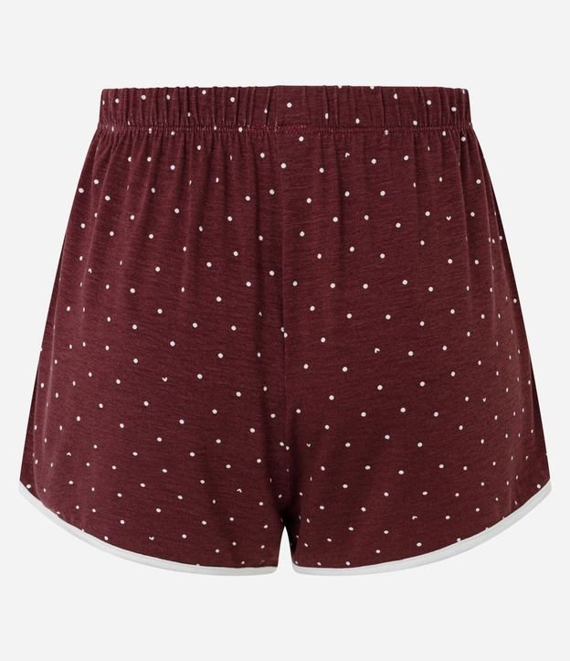 Short de Pijama en Viscolycra con Estampado de Lunares 6