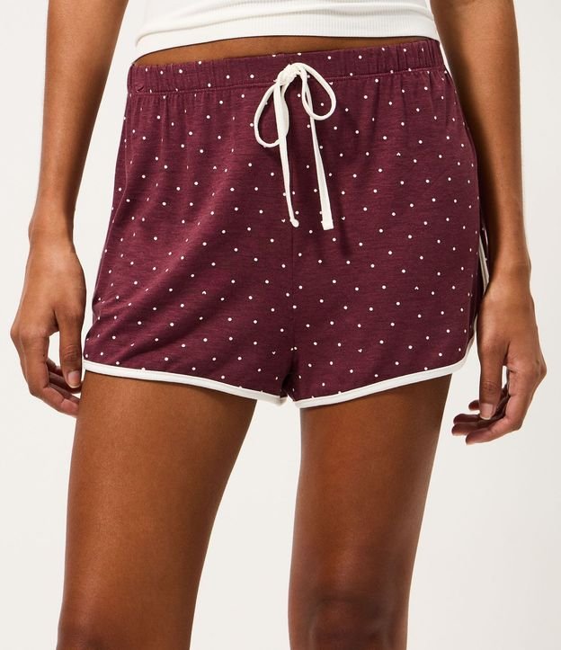 Short de Pijama en Viscolycra con Estampado de Lunares 2