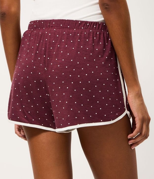 Short de Pijama en Viscolycra con Estampado de Lunares 4