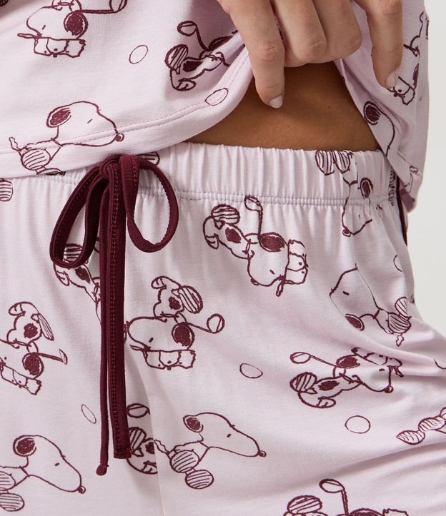 Blusa de Pijama en Viscolycra con Estampa de Snoopy 5