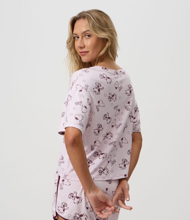 Blusa de Pijama en Viscolycra con Estampa de Snoopy 6