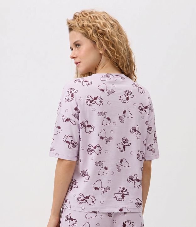 Blusa de Pijama en Viscolycra con Estampa de Snoopy 4