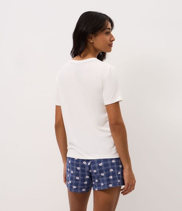 Pijama Corta en Viscolycra con Estampa de Oso 4
