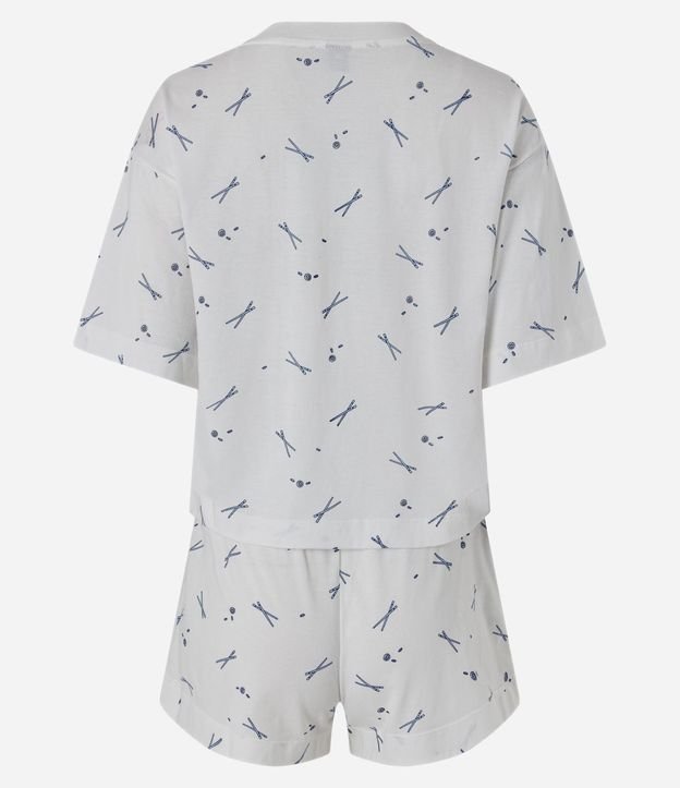 Pijama Corto en Algodón con Estampado Hashi 5