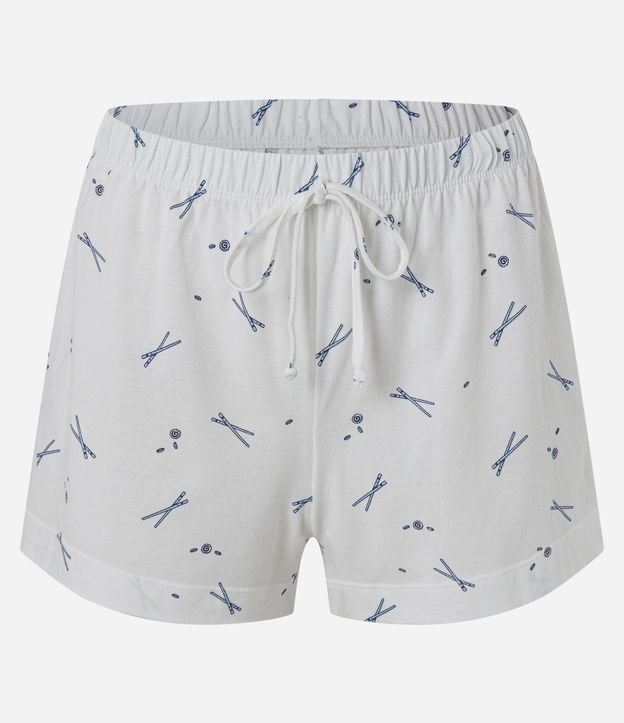 Pijama Corto en Algodón con Estampado Hashi 6