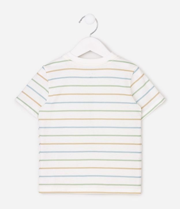 Remera Infantil en Algodón con Rayas Coloridas - Talle 1 a 6 años 3
