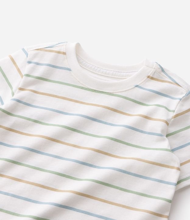 Remera Infantil en Algodón con Rayas Coloridas - Talle 1 a 6 años 5