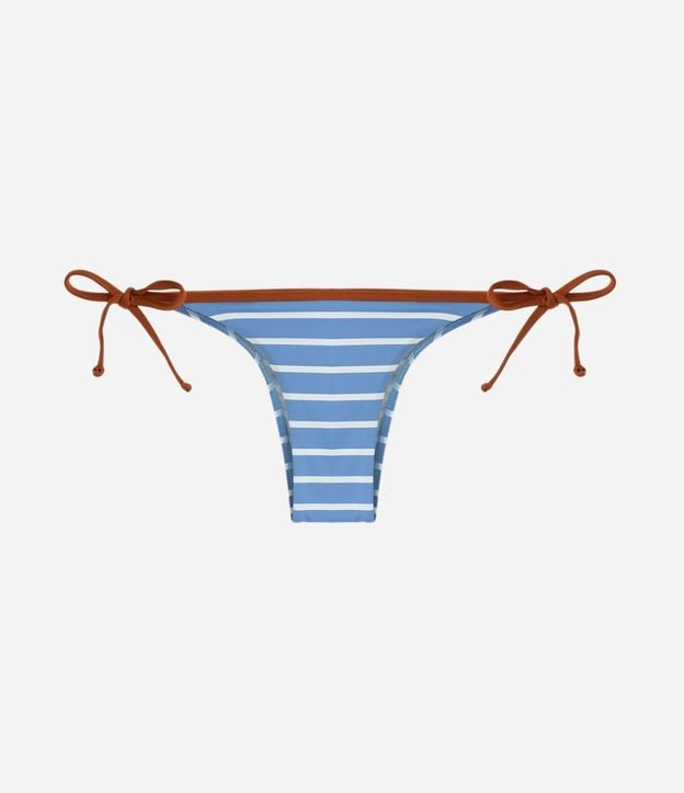 Bikini Bombacha en Microfibra Listrado y Amarre Lateral 5