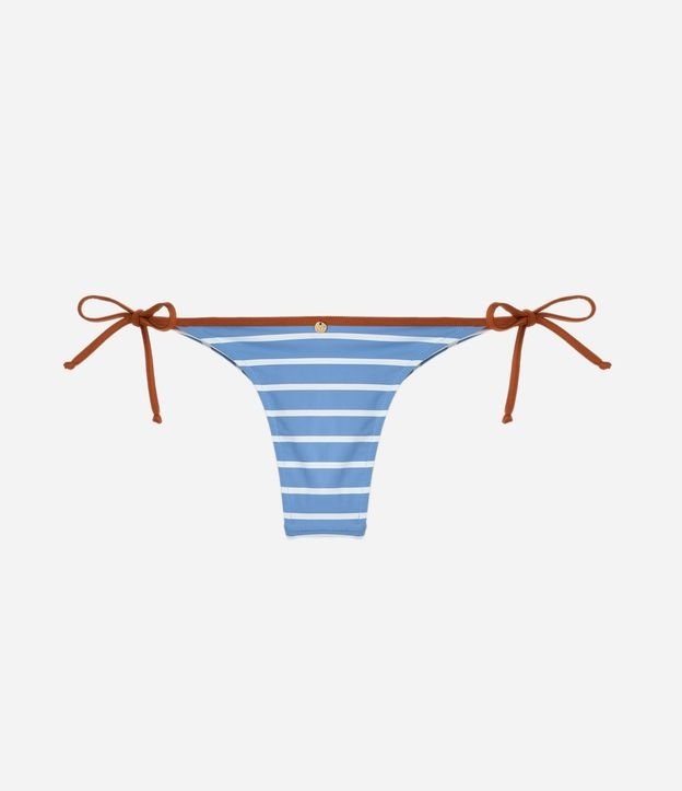 Bikini Bombacha en Microfibra Listrado y Amarre Lateral 6