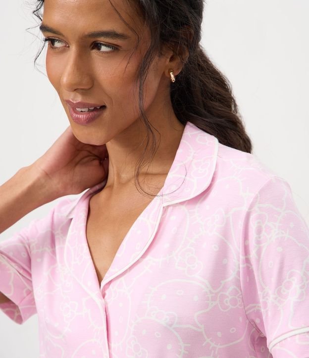 Pijama corto Americano en Viscolycra con Estampado Hello Kitty 3