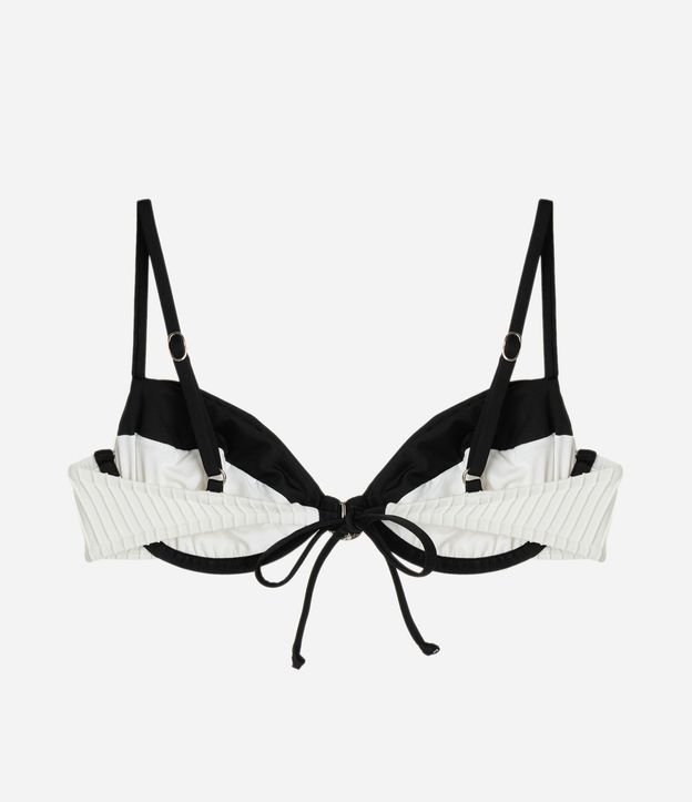 Bikini Top Media Taza con Estampado Color Block 6