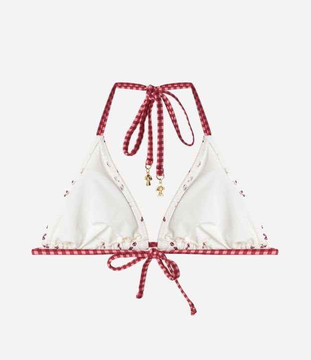 Bikini Top Triangular Fruncido con Estampado de Hongos 6