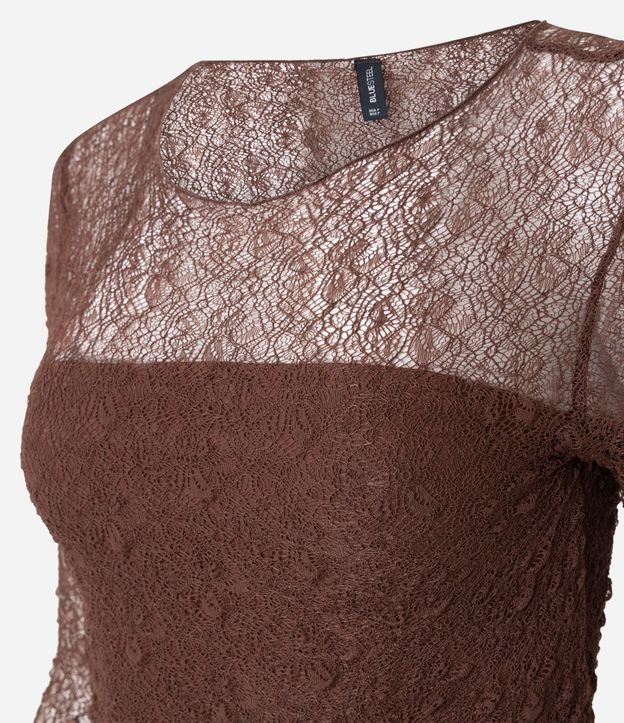 Blusa Manga larga Texturizada con Manga Evasê y Transparencia 6