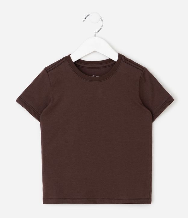 Remera Infantil Básica con Etiqueta Bordada - Talle 1 a 5 años 2