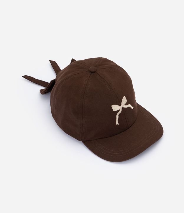 Gorra Infantil en Algodón con Bordado de Lazo y Ajuste Trasero - Talle único