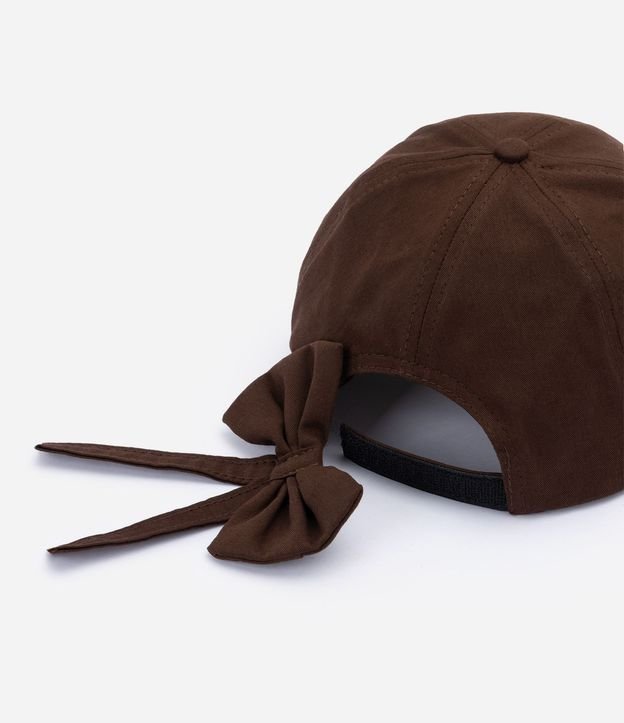 Gorra Infantil en Algodón con Bordado de Lazo y Ajuste Trasero - Talle único 3