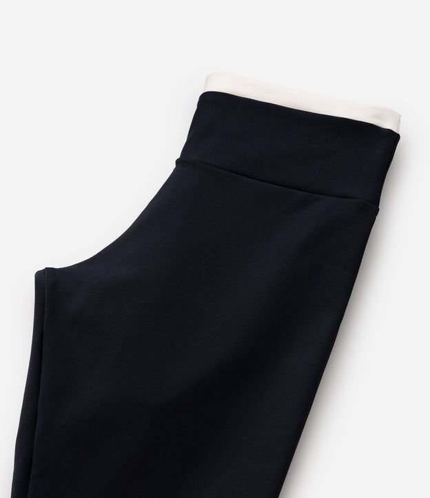 Pantalón Legging en Poliamida con Cintura Contrastante Infantil - Talle 5 a 16 años 5