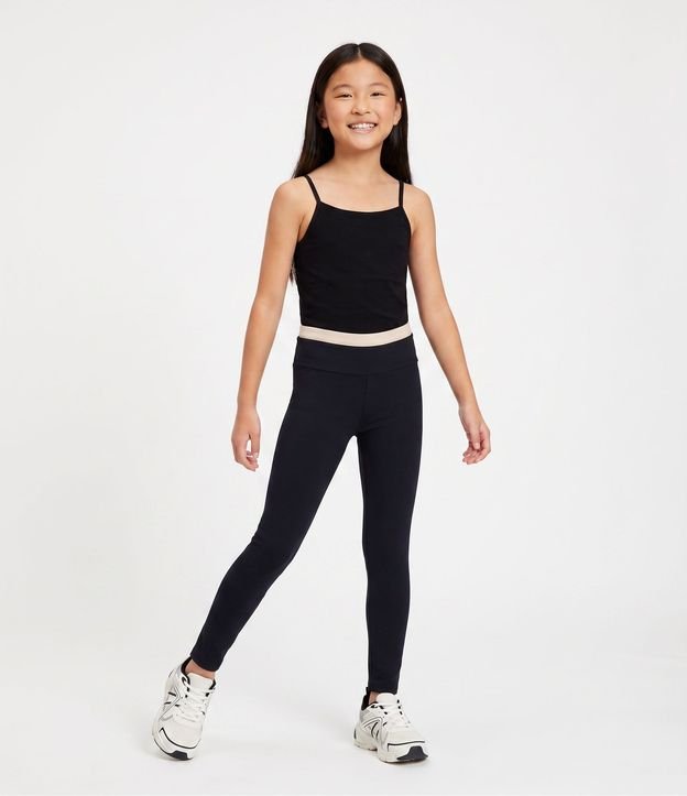 Blusa Slim en Poliamida con Bretel Fino - Talle 5 a 16 años