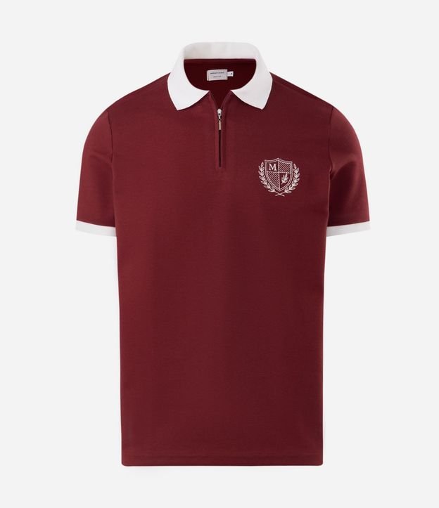 Polo Manga Corta Algodón Escudo Texturizado 6